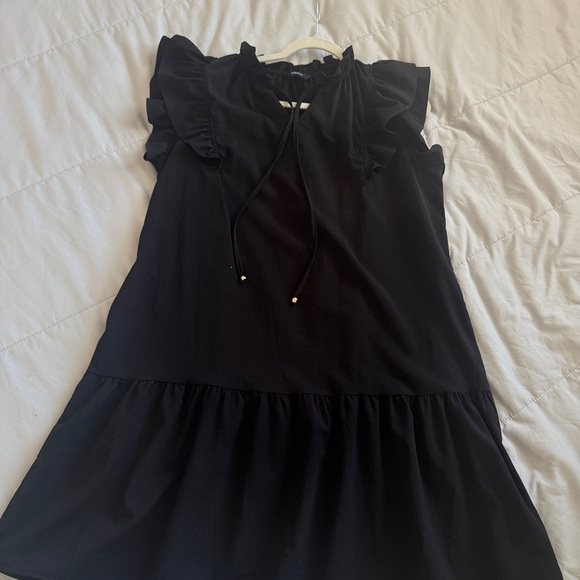Black Ruffled Dress - Picture 10 of 11